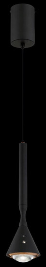 Globo LED Pendelleuchte Lucinda 4,5W dimmbar Akku CCT extra-warm-/neutral-/tageslichtweiss Schwarz matt Metall Ø10cm