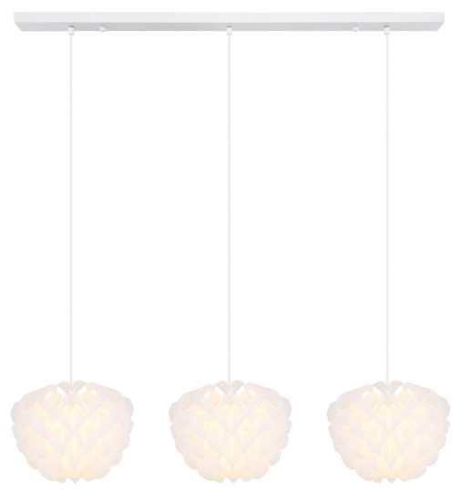Globo Irene E14 Hängeleuchte 3-fach 25W Weiß, Metall Ø26cm 16115-3H