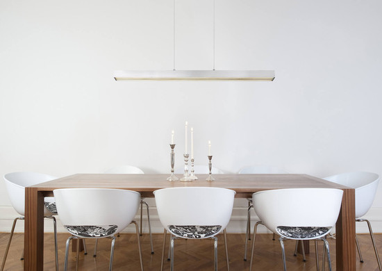 Globo Ethan LED Hängeleuchte 39W CCT Aluminium Gebürstet Memoryfunktion 150cm 17016A