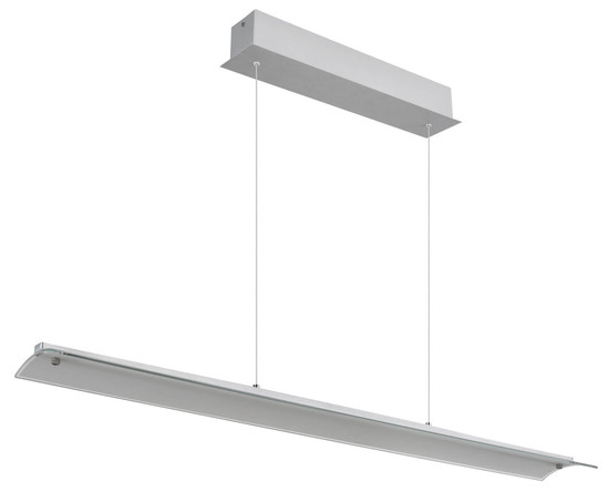 Globo Muriella LED Hängeleuchte 24W Warmweiß Aluminium Gebürstet 150cm 17017A