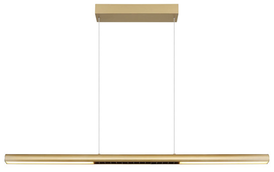 Globo Cody LED Hängeleuchte 24W Warmweiß Goldfarben Matt, Metall 150cm 17018G