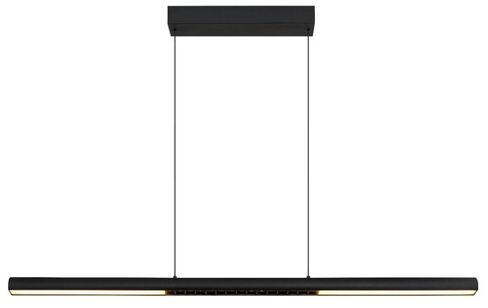 Globo LED Pendelleuchte Cody 24W warmweiss Schwarz matt Metall Aluminium 150x120cm