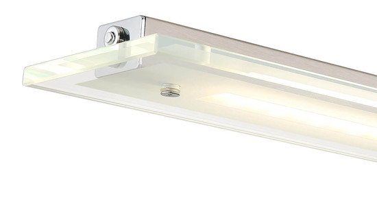 Globo LED Pendelleuchte Novak 12W dimmbar CCT warm-/neutral-/tageslichtweiss Nickel matt Metall Glas 150x64cm
