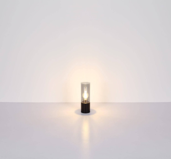 Globo Pendelleuchte Annika 3-flammig E27 Schwarz matt rauchfarben Metall Glas Ø30cm