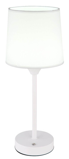 Globo LED Tischleuchte Lunki 2,5W dimmbar Akku CCT warm-/neutral-/tageslichtweiss Weiß matt Metall Textil Ø14cm