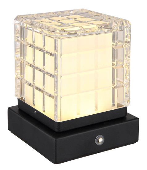 Globo Lunki LED Tischleuchte 2,50W CCT Schwarz Matt, Metall 13cm 21009S