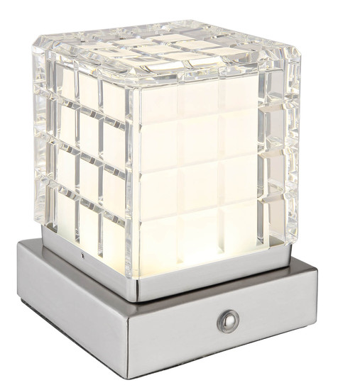 Globo Lunki LED Tischleuchte 2,50W CCT Nickel Matt, Metall 13cm 21009W