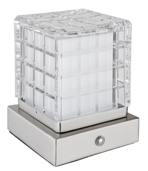 Globo Lunki LED Tischleuchte 2,50W CCT Nickel Matt, Metall 13cm 21009W