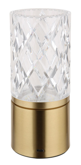 Globo Lunki LED Tischleuchte 2,50W CCT Messingfarben, Metall Ø8cm 21010M