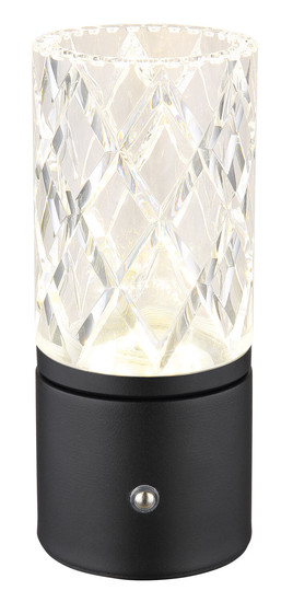 Globo Lunki LED Tischleuchte 2,50W CCT Schwarz Matt, Metall Ø8cm 21010S