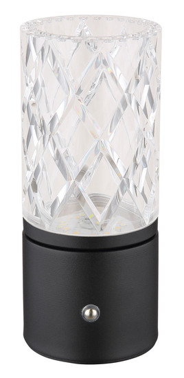 Globo Lunki LED Tischleuchte 2,50W CCT Schwarz Matt, Metall Ø8cm 21010S