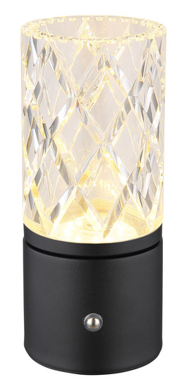 Globo Lunki LED Tischleuchte 2,50W CCT Schwarz Matt, Metall Ø8cm 21010S