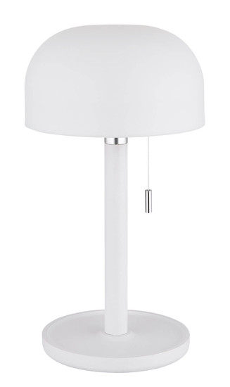 Globo Norman LED Tischleuchte 1,50W CCT IP44 Weiß Matt, Bambus Ø15cm 21016W