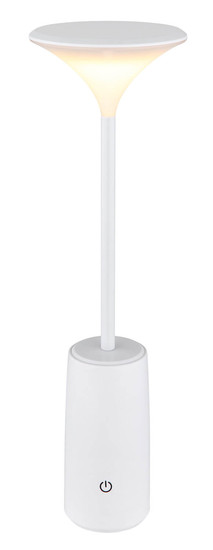 Globo Quirin LED Tischleuchte 1,20W Warmweiß Weiß Matt Ø10cm 21020W