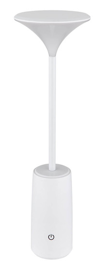 Globo Quirin LED Tischleuchte 1,20W Warmweiß Weiß Matt Ø10cm 21020W