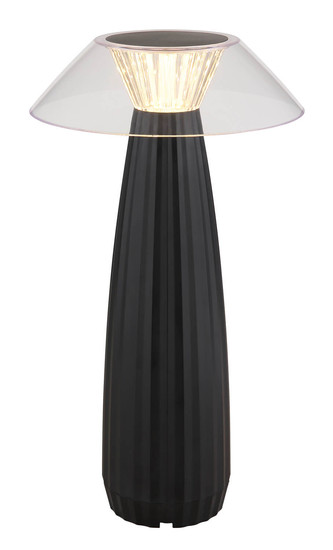 Globo Illumi LED Tischleuchte 1W Warmweiß Schwarz Matt Ø15,4cm 21021B