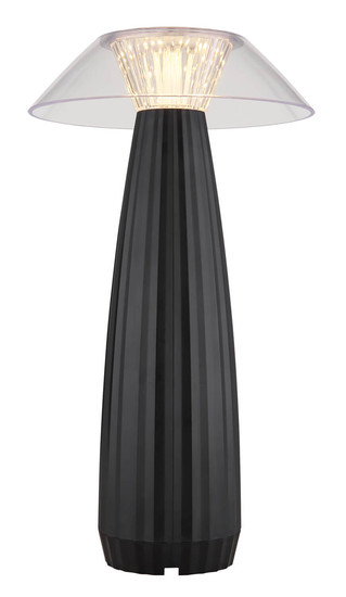 Globo Illumi LED Tischleuchte 1W Warmweiß Schwarz Matt Ø15,4cm 21021B