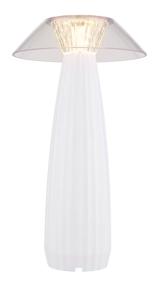 Globo Illumi LED Tischleuchte 1W Warmweiß Weiß Matt Ø15,4cm 21021W