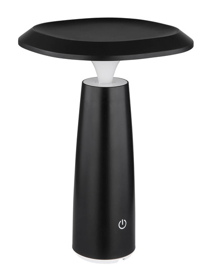 Globo Bowie LED Tischleuchte 1,20W Warmweiß Schwarz Matt Ø14cm 21022