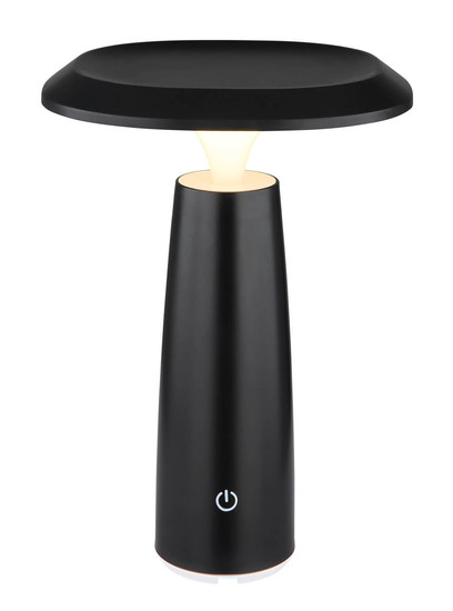 Globo Bowie LED Tischleuchte 1,20W Warmweiß Schwarz Matt Ø14cm 21022