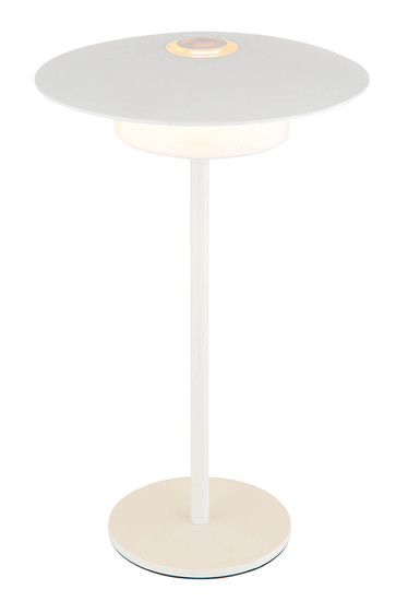 Globo Kyler LED Tischleuchte 3W CCT IP44 Weiß Matt, Metall Memoryfunktion Ø18cm 21024W