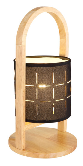 Globo Ninja E14 Tischleuchte 40W Naturfarben, Holz 33cm 21506B