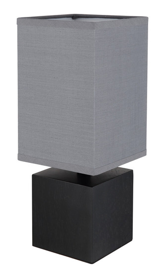 Globo Valentino E27 Tischleuchte 7W Schwarz Getüncht, Holz 30cm 21628A