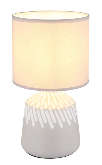 Globo Rela E14 Tischleuchte 40W Aschfarben, Keramik Ø17,5cm 21733AS