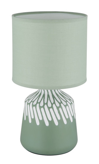 Globo Rela E14 Tischleuchte 40W Blassgrün, Keramik Ø17,5cm 21733BG