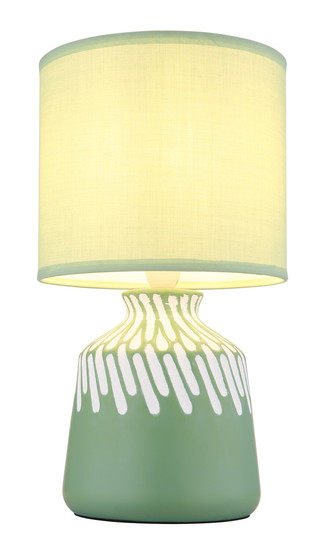 Globo Rela E14 Tischleuchte 40W Blassgrün, Keramik Ø17,5cm 21733BG