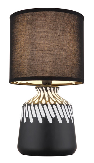 Globo Rela E14 Tischleuchte 40W Schwarz, Keramik Ø17,5cm 21733S