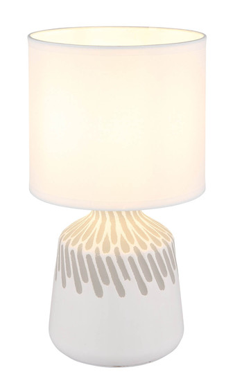 Globo Rela E14 Tischleuchte 40W Weiß, Keramik Ø17,5cm 21733W