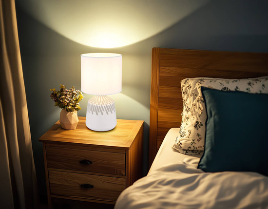 Globo Rela E14 Tischleuchte 40W Weiß, Keramik Ø17,5cm 21733W