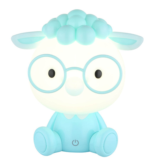 Globo Sheepy LED Tischleuchte 1W Warmweiß Blau Matt 22cm 21760B