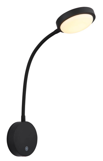 Globo Pegasi LED Wandleuchte 0,90W Warmweiß Schwarz Matt, Metall Ø8cm 24103WA