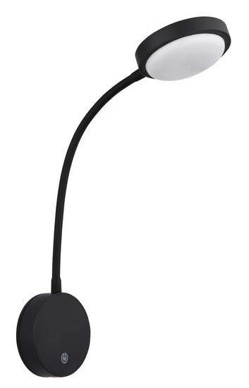 Globo Pegasi LED Wandleuchte 0,90W Warmweiß Schwarz Matt, Metall Ø8cm 24103WA