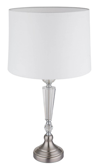 Globo Arro E27 Tischleuchte 40W Nickel Matt, Metall Ø35cm 24146W