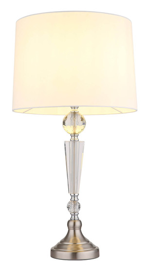 Globo Arro E27 Tischleuchte 40W Nickel Matt, Metall Ø35cm 24146W