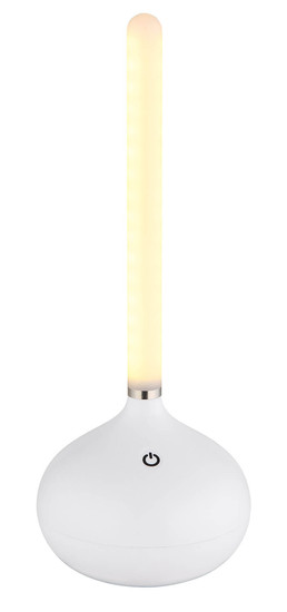 Globo Turner LED Tischleuchte 0,85W CCT IP44 Weiß Matt 24,3cm 28067W
