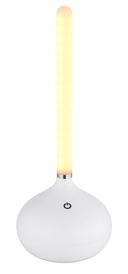 Globo Turner LED Tischleuchte 0,85W CCT IP44 Weiß Matt 24,3cm 28067W