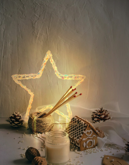 Globo Stara LED Dekorartikel 100-fach 0,06W Warmweiß IP44 Klar, Acryl 39cm 28077