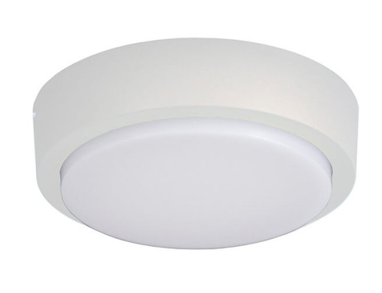 Globo Hesel LED Außenleuchte 10W Warmweiß IP54 Weiß Matt, Aluminium Ø20cm 28420107