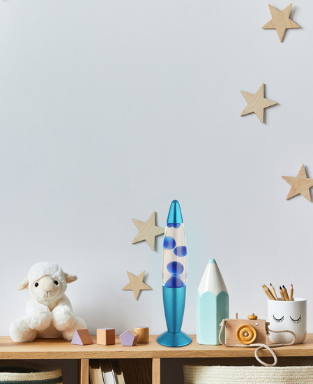 Globo Etna LED Tischleuchte 25W Warmweiß Blau Metallic, Aluminium Ø8,8cm 2860B