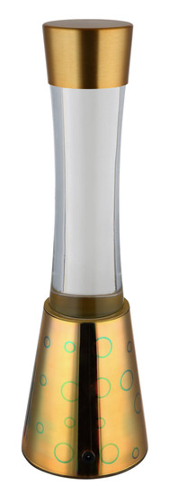 Globo Sparkle LED Tischleuchte 25W Warmweiß Goldfarben 3D Effekt, Glas Ø7,8cm 2863G