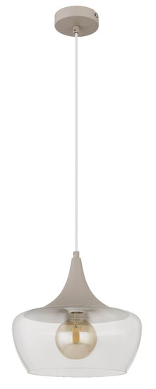 Globo Pendelleuchte Arola E27 Sandfarben matt Metall Glas Ø30cm