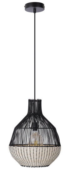 Globo Milena E27 Hängeleuchte 40W Schwarz, Metall 150cm 30810108