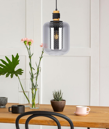 Globo Ando E27 Hängeleuchte 40W Schwarz, Metall Ø20cm 30990108