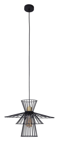 Globo Tarek E27 Hängeleuchte 40W Schwarz, Metall 150cm 31100108