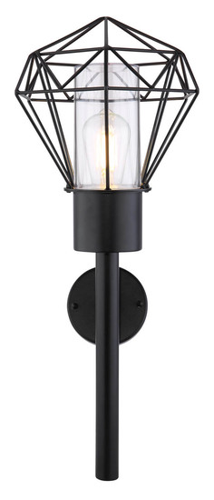 Globo Horace E27 Außenleuchte 15W IP44 Schwarz, Edelstahl 28,5cm 31355W