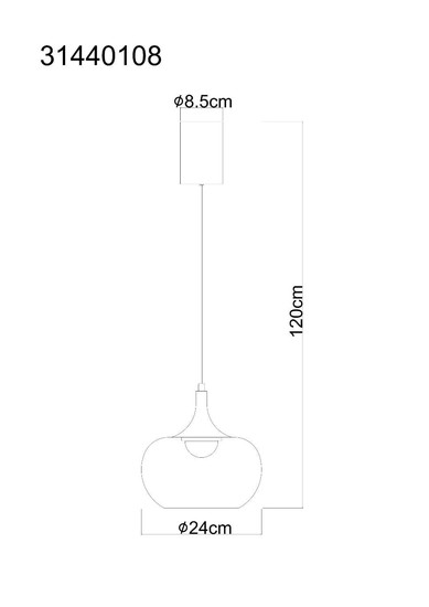 Globo LED Pendelleuchte Lui 12W warmweiss Schwarz matt rauchfarben Metall Glas Ø24cm
